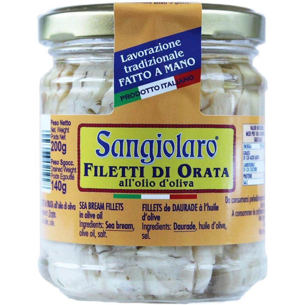 Sangiolaro Sea Bream Fillets in Olive Oil 140g